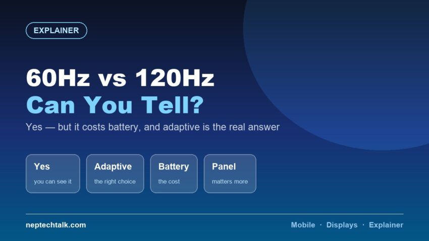 60Hz vs 120Hz phone display comparison explained