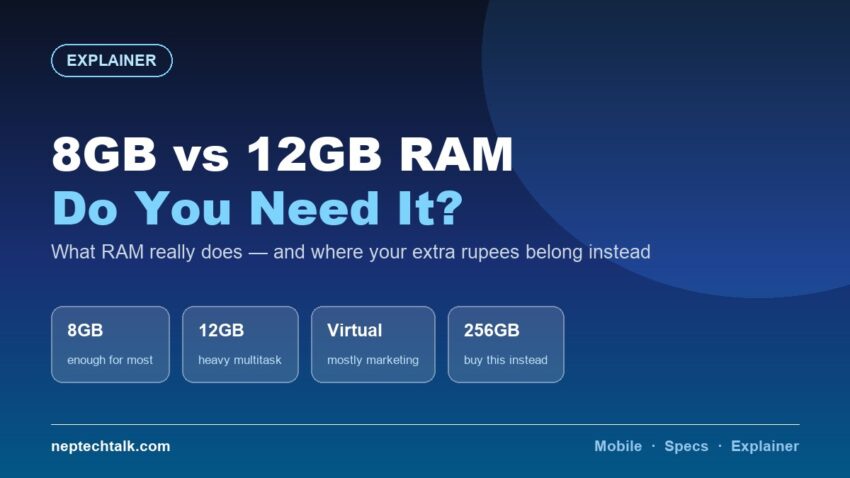 8GB versus 12GB phone RAM comparison explained