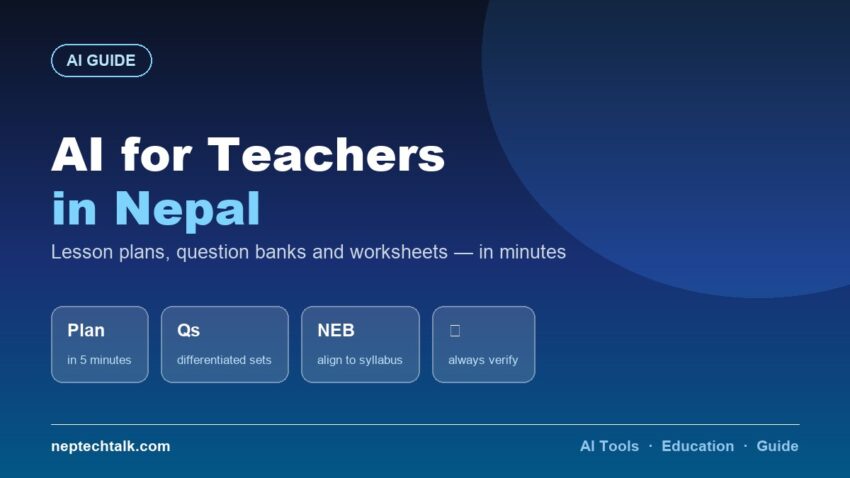 AI tools for teachers in Nepal lesson planning