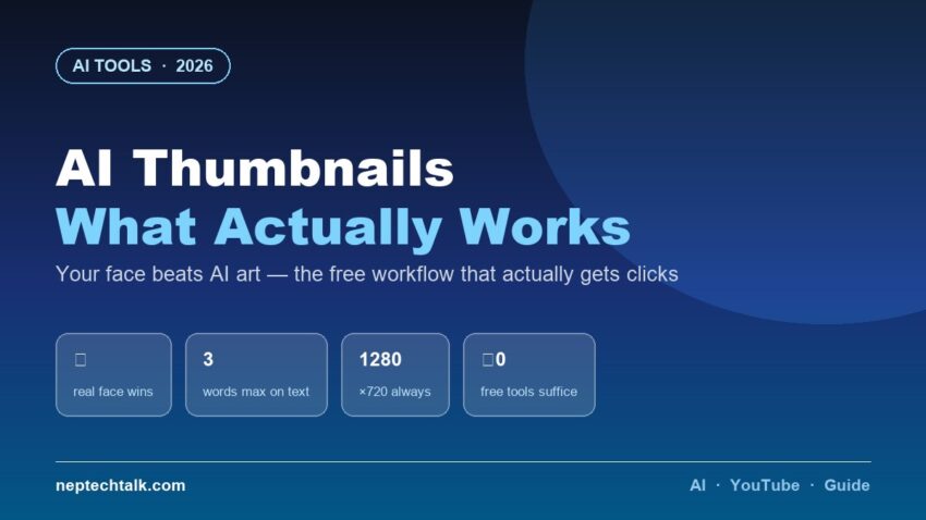 AI thumbnail generators for YouTube creators tested 2026