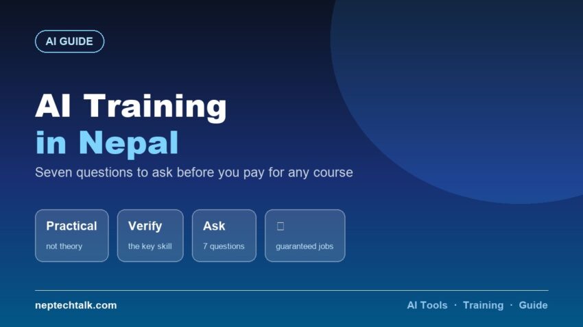 How to choose an AI training course in Nepal