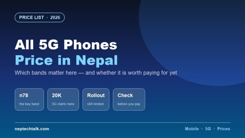 All 5G phones price list in Nepal 2026