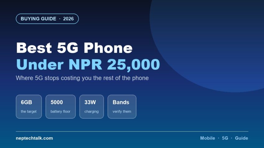 Best 5G phones under NPR 25,000 in Nepal 2026