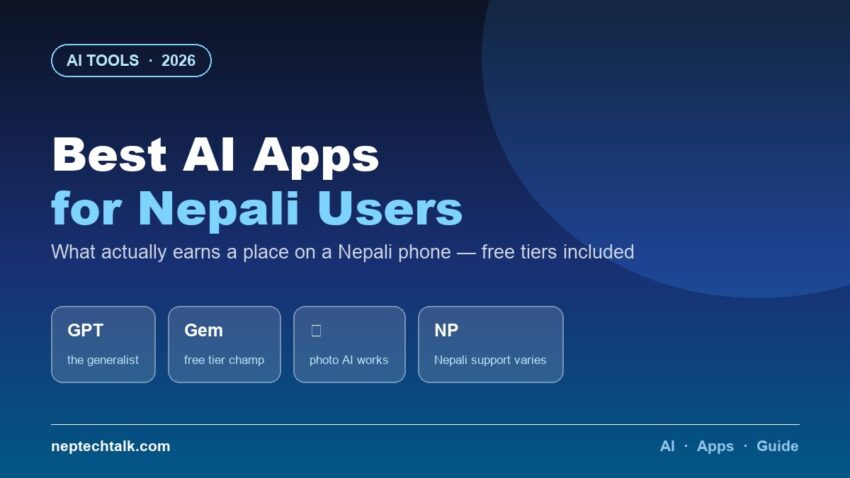 Best AI apps for Nepali phone users in 2026