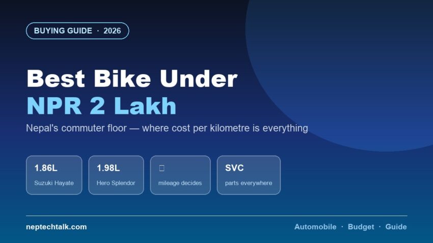 Best bikes under NPR 2 lakh in Nepal 2026