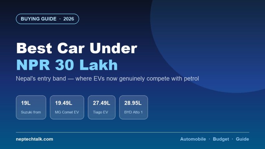 Best cars under NPR 30 lakh in Nepal 2026