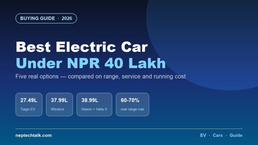 Best electric cars under NPR 40 lakh in Nepal 2026