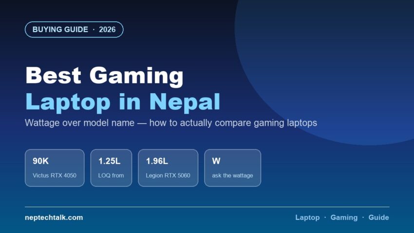 Best gaming laptops in Nepal 2026 compared