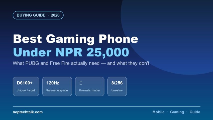 Best gaming phones under NPR 25,000 in Nepal 2026
