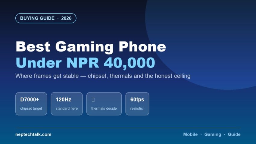 Best gaming phones under NPR 40,000 in Nepal 2026