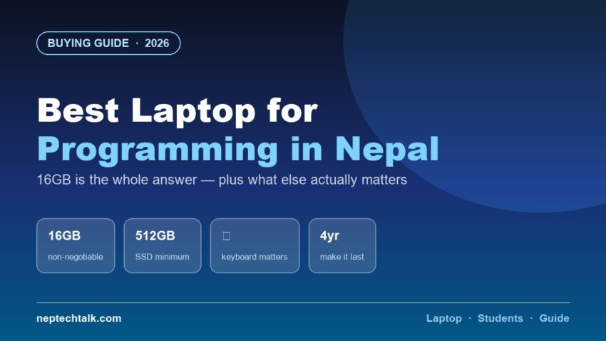 Best laptops for programming and IT students in Nepal 2026
