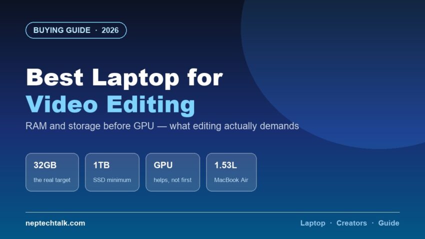 Best laptops for video editing in Nepal 2026