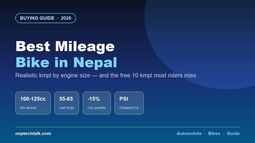 Best mileage bikes in Nepal 2026 by engine size