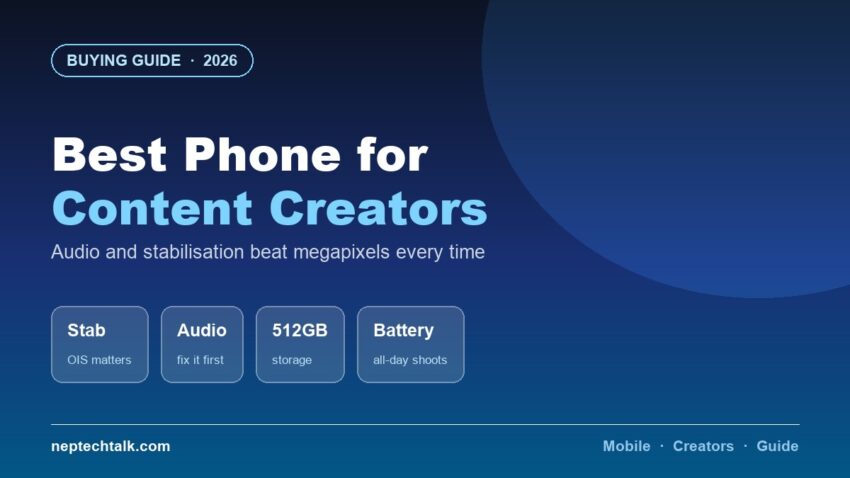 Best phones for content creators and YouTubers in Nepal
