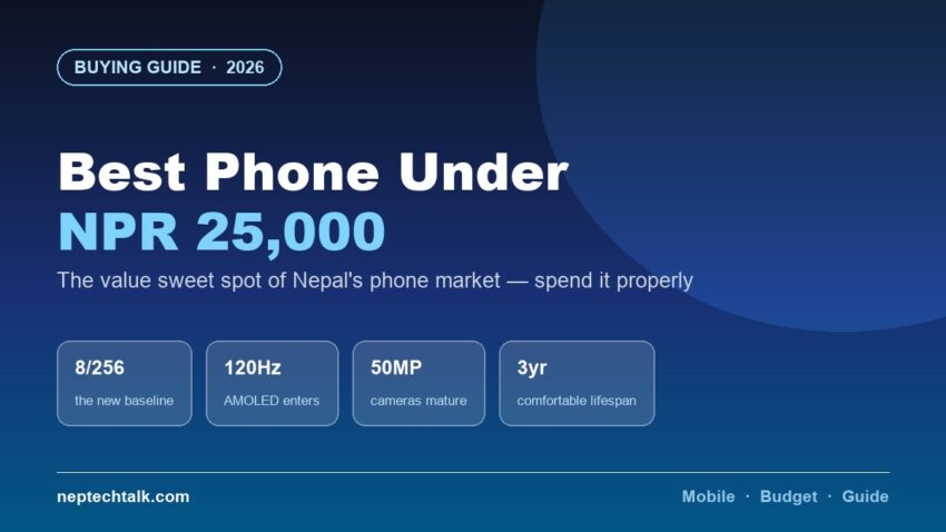 Best phones under NPR 25,000 in Nepal for 2026