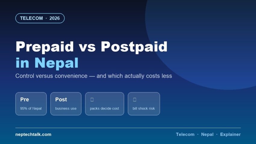 Prepaid versus postpaid mobile plans compared for Nepal