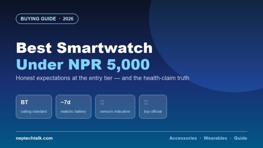 Best smartwatches under NPR 5,000 in Nepal 2026