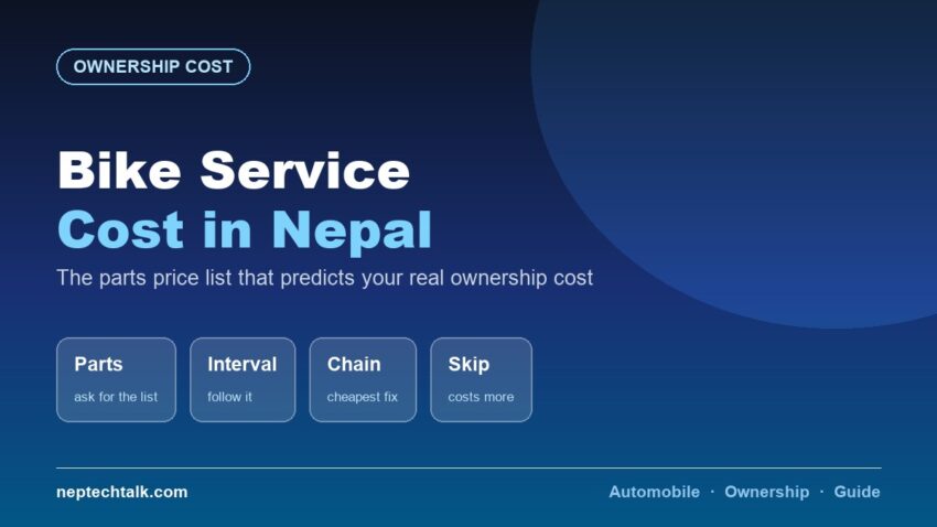 Bike service cost in Nepal brand comparison