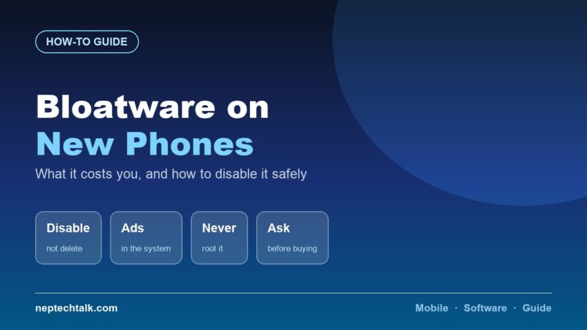 How to remove bloatware from a new Android phone