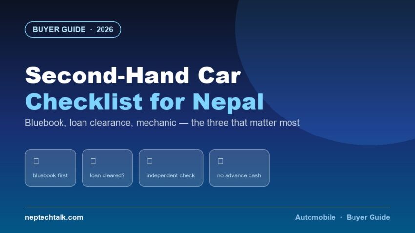 Second-hand car buying checklist for Nepal