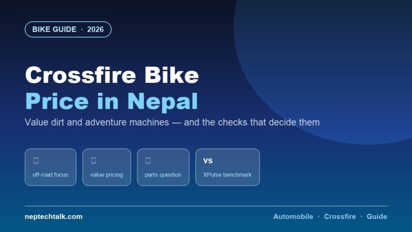 Crossfire motorcycle price in Nepal 2026