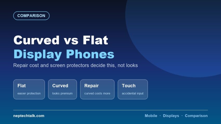 Curved vs flat display phones compared for Nepal