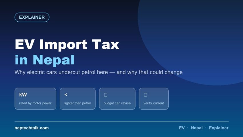 EV import tax and customs duty on cars in Nepal explained