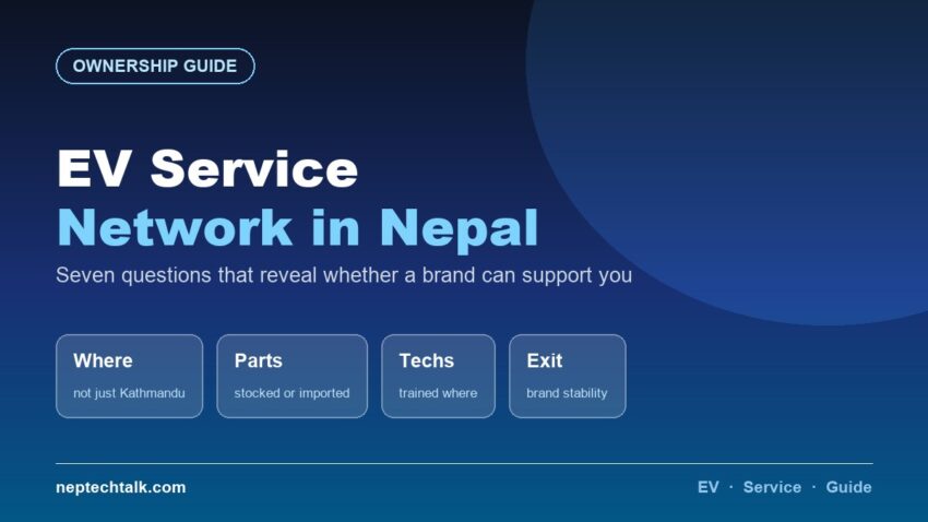 EV service network in Nepal what to verify