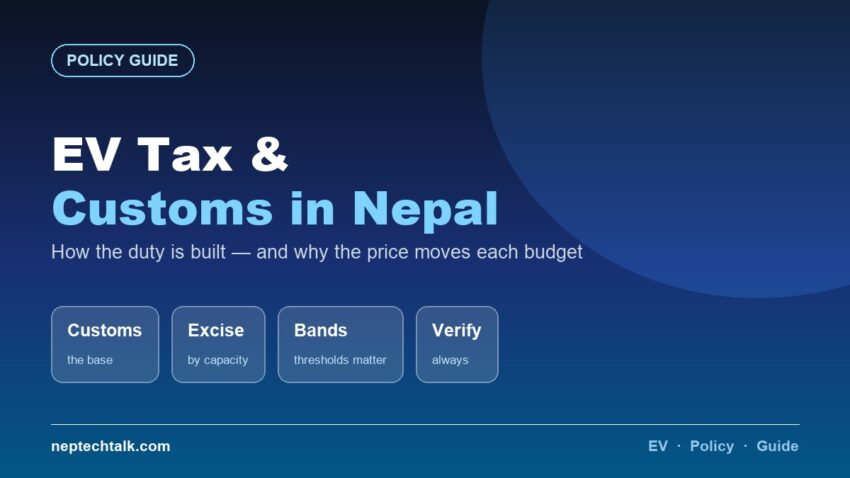 EV tax and customs policy in Nepal explained