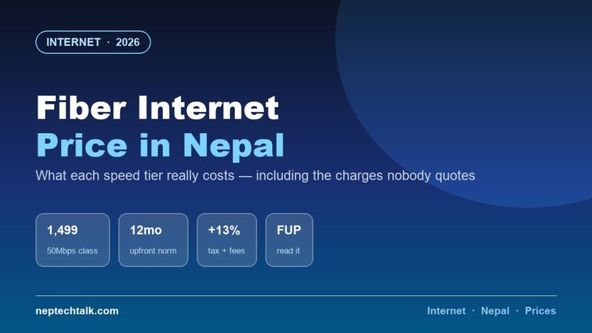 Fiber internet price comparison across Nepali ISPs 2026