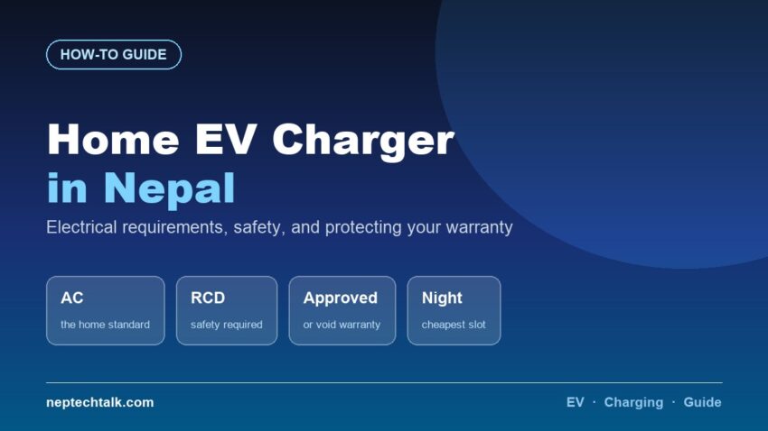 Installing a home EV charger in Nepal cost and process