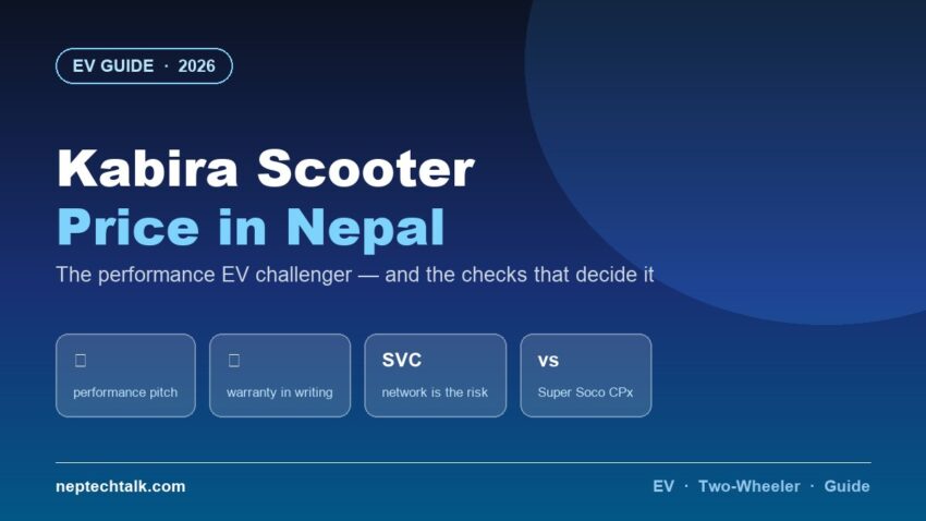 Kabira Mobility electric scooter price in Nepal 2026