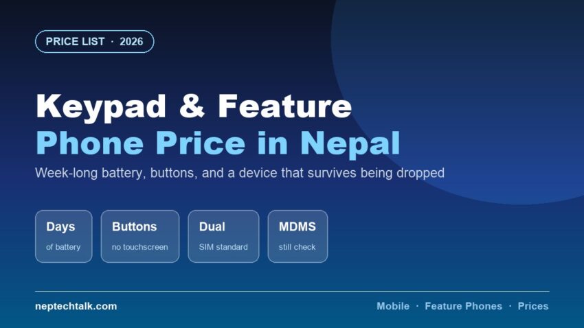 Keypad and feature phone price in Nepal 2026