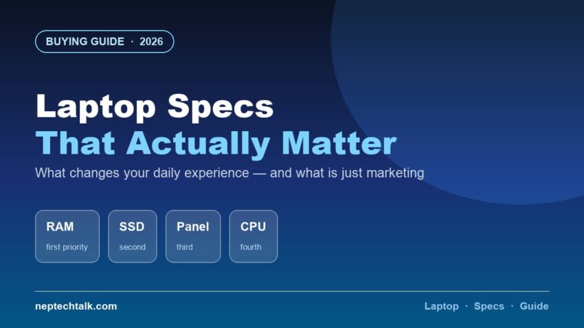 Laptop buying guide Nepal specifications that matter