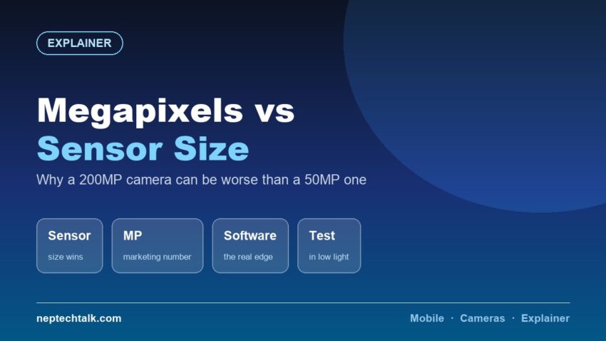 Megapixels vs sensor size in phone cameras explained