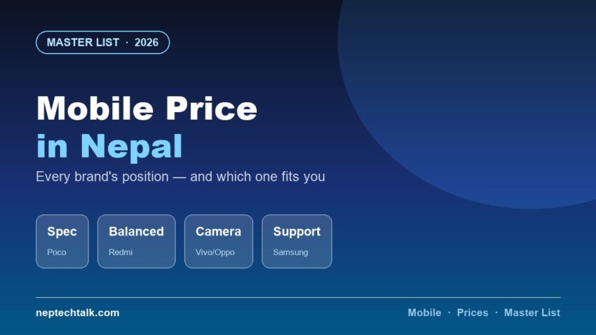 Mobile price in Nepal master list of every brand 2026