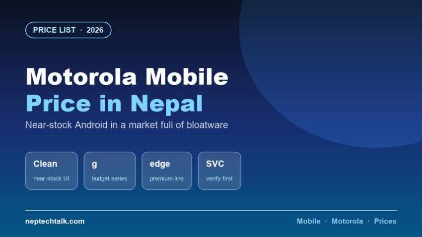 Motorola mobile price list in Nepal 2026