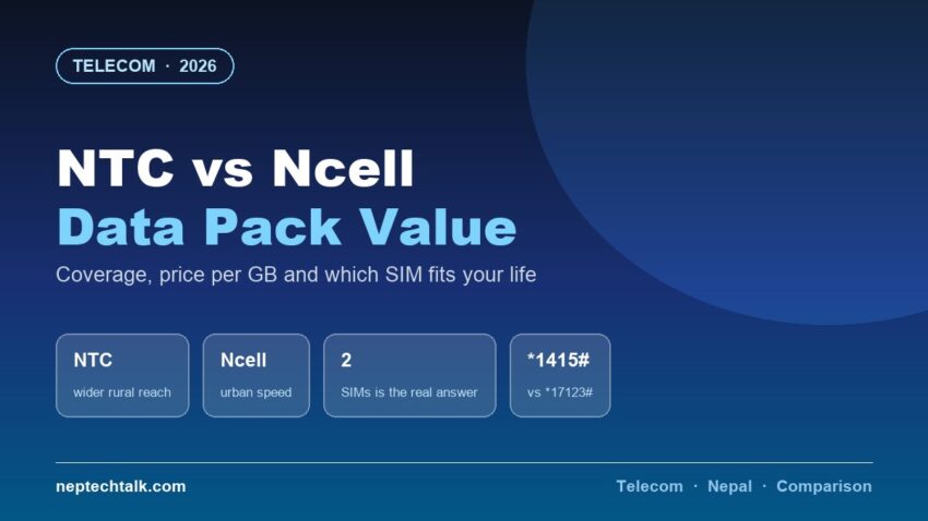 NTC versus Ncell data pack value comparison for Nepal 2026