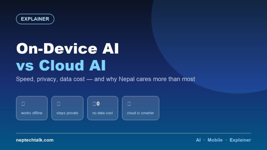 On-device AI versus cloud AI explained for phone users