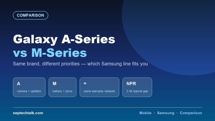 Samsung Galaxy A-series versus M-series comparison for Nepali buyers