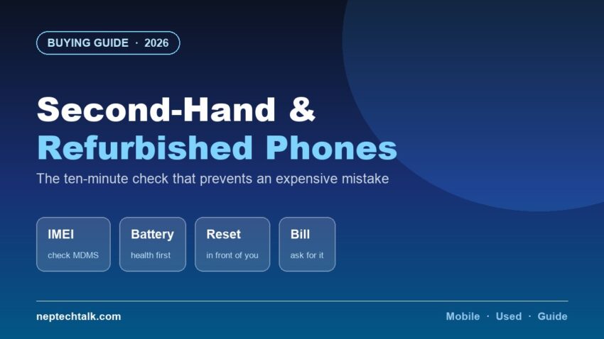 Second-hand and refurbished phone buying guide Nepal
