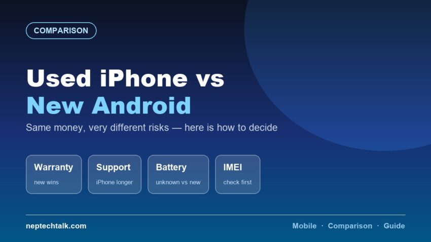 Used iPhone vs new Android at same price in Nepal