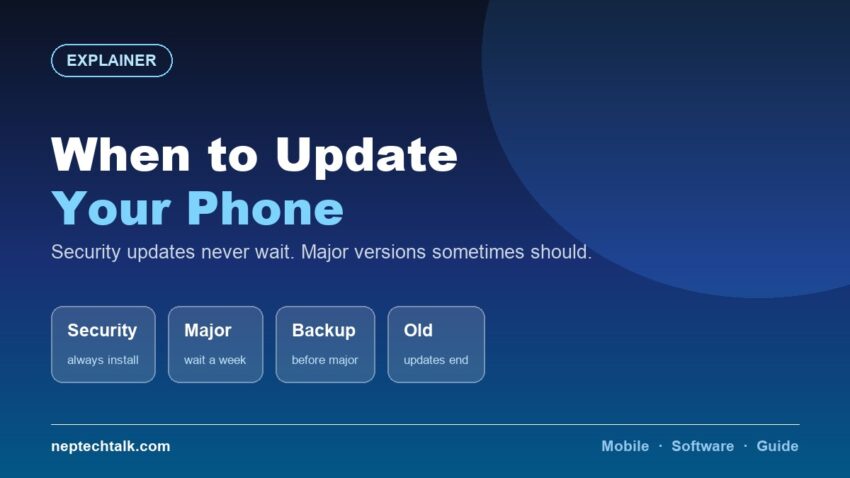 When to update phone software and when to wait